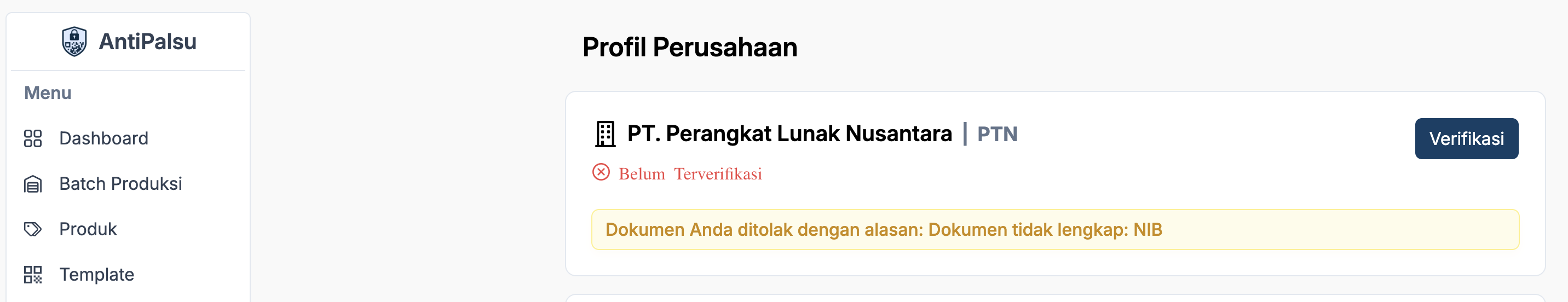 web-document-rejected