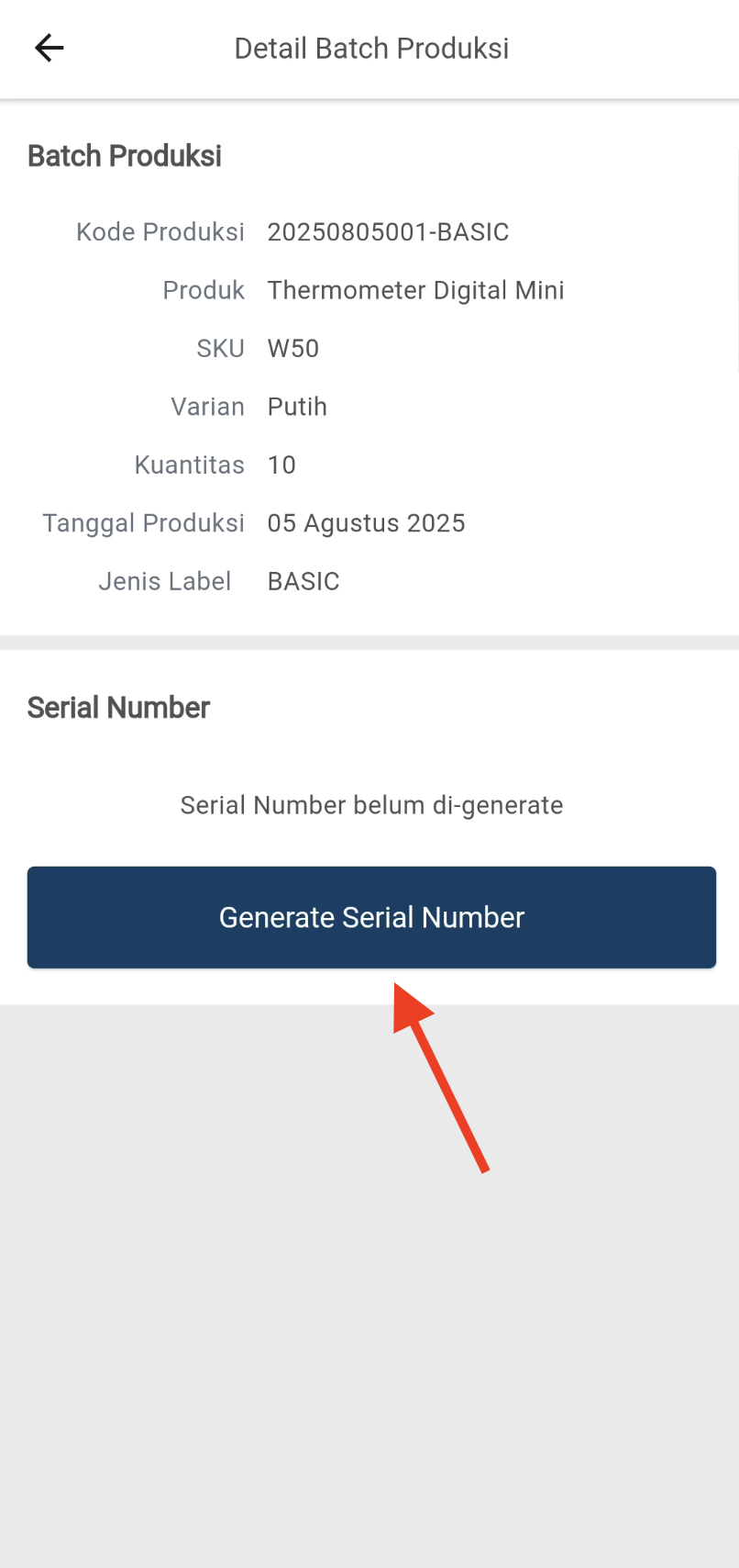 mobile-generate-serial-nubmer