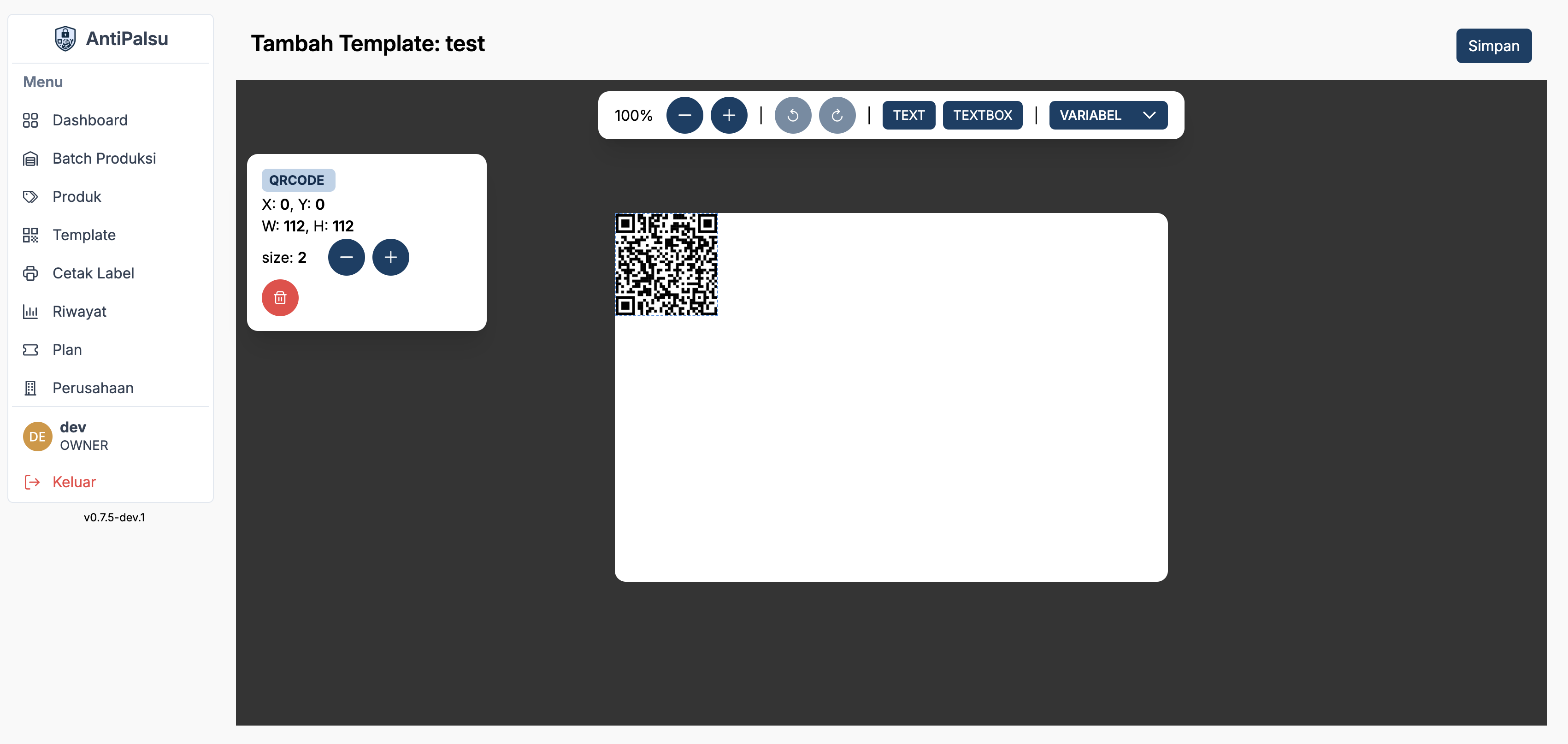 web-label-editor