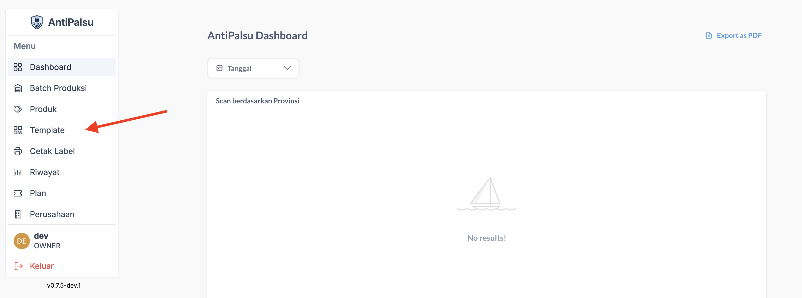 web-navigate-to-label-template-page