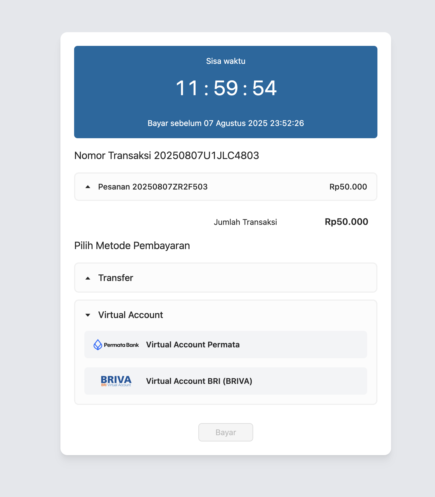 web-payment-page