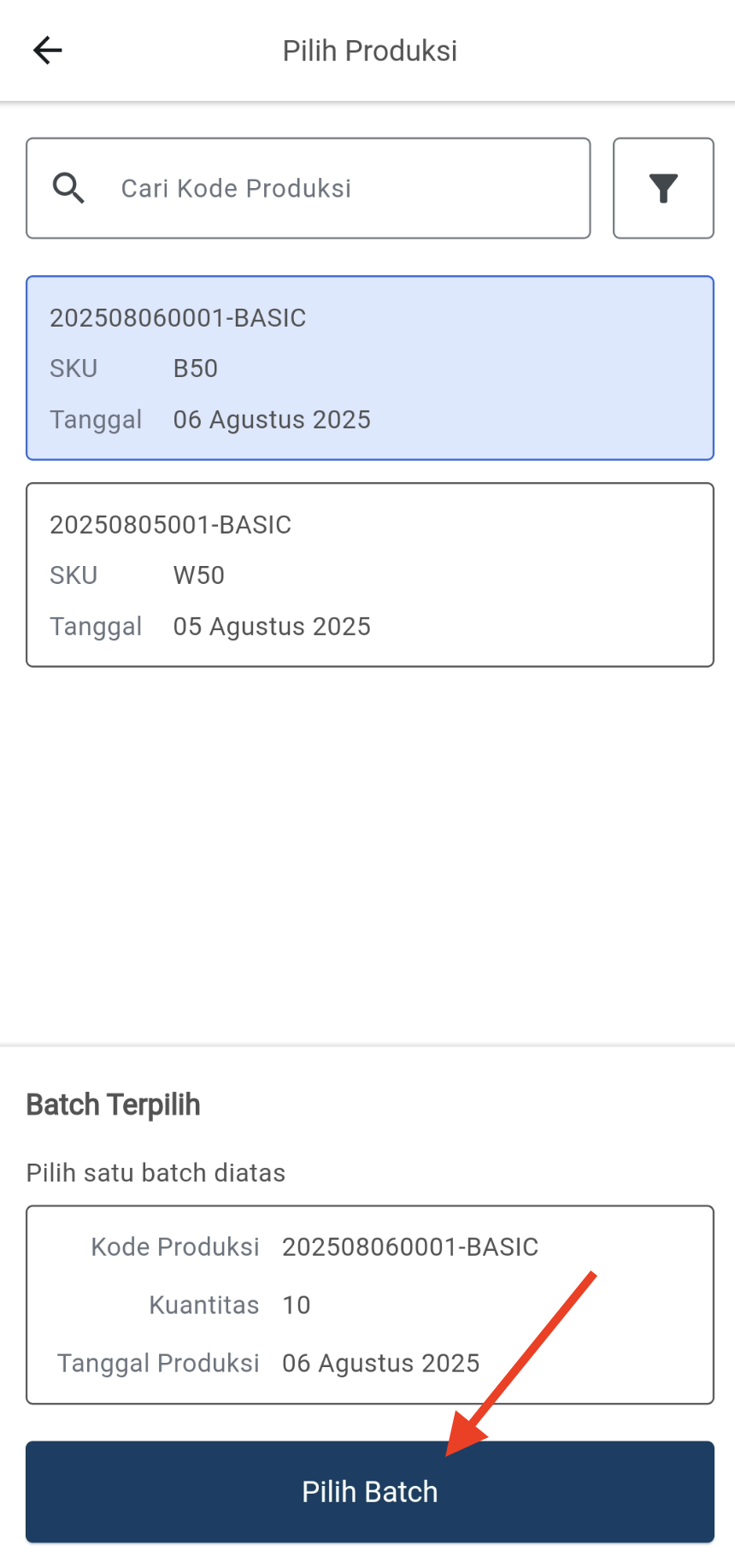 mobile-tap-select-batch-button