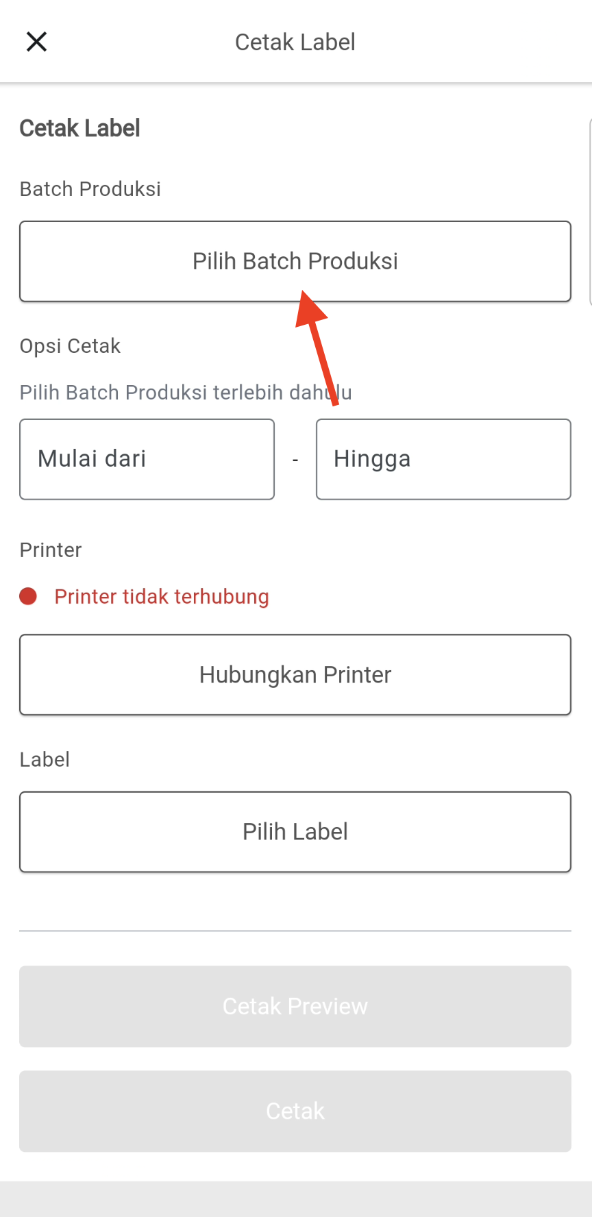 mobile-tap-select-batch-production-button-in-print-page