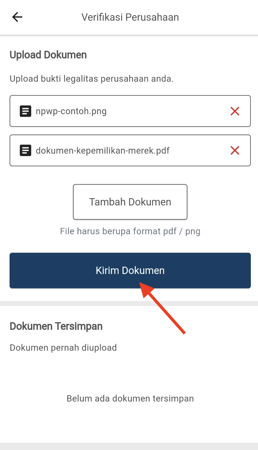 mobile-tap-send-document-button